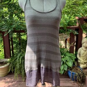 Free People | Racerback Striped Tunic Tank